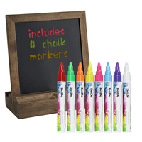 8 pack neon liquid chalk marker easy wash marker pen workers on chalkboards whiteboards blackboards windows glass ceramics