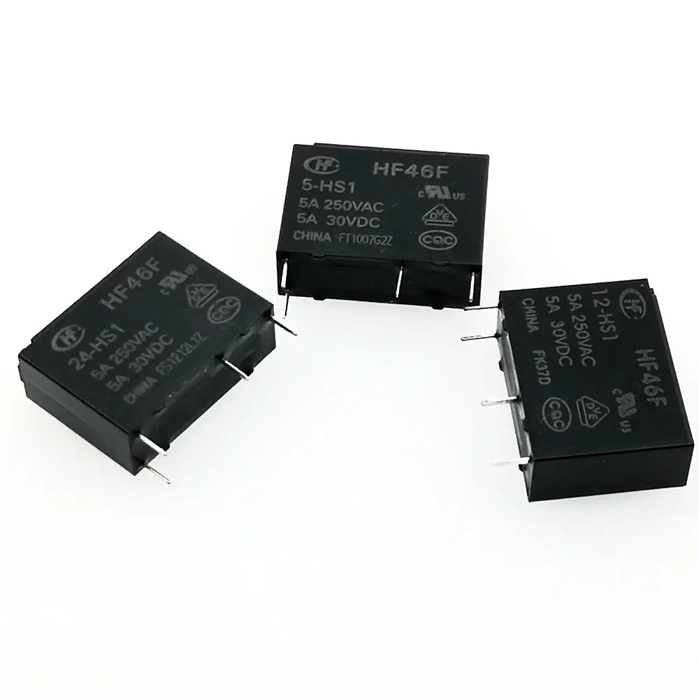 

10 . HF46F HF46F-5-HS1 HF46F-12-HS1 HF46F 24-HS1Relay DIP4 5 , 12 , 24