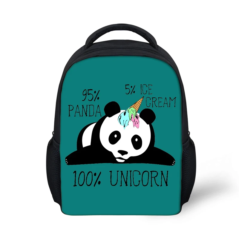Kindergarten Kids Backpack Panda Unicorn Pattern Babies School Book Bags Cartoon Anime Designer Boys Girls Small Bags