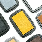 Металлическая прокладка для штампов, сделай сам, скрапбукинг, металлическая прокладка для чернил, жемчужный блеск, резиновые штампы, прокладка для печати, золотые, серебряные, черные штамповочные инструменты