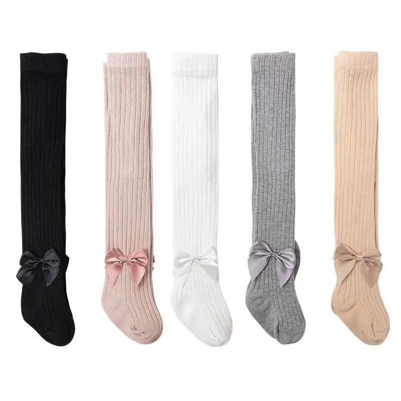 Колготки для девочек цельнокроеные колготки принцессы с бантиком маленьких