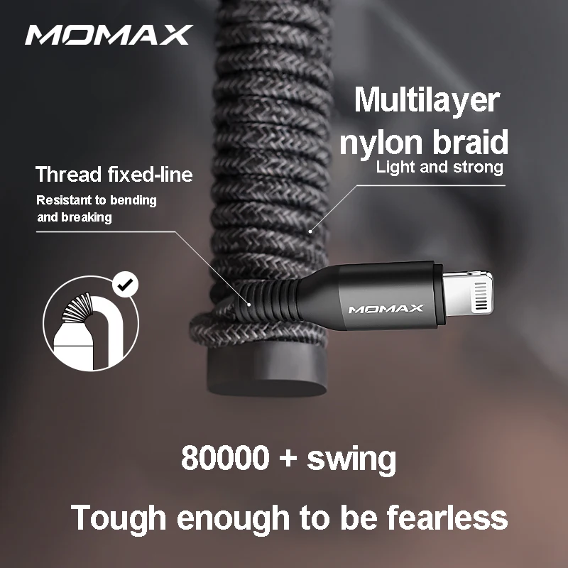 MOMAX DL31 type-c к Lightning PD Быстрая зарядка официальный MFI Сертификация usb-c кабель для