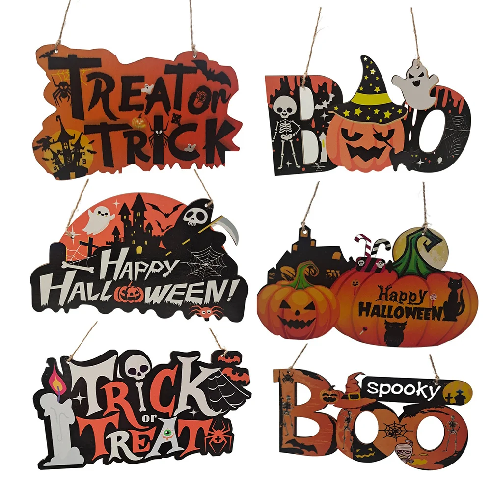 

1 шт., деревянные подвесные украшения в виде тыквы