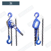 3 t pulling wrench hoist manual lifting chain hoist hand chain hoist hook portable lever block inverted chain hoist tightener