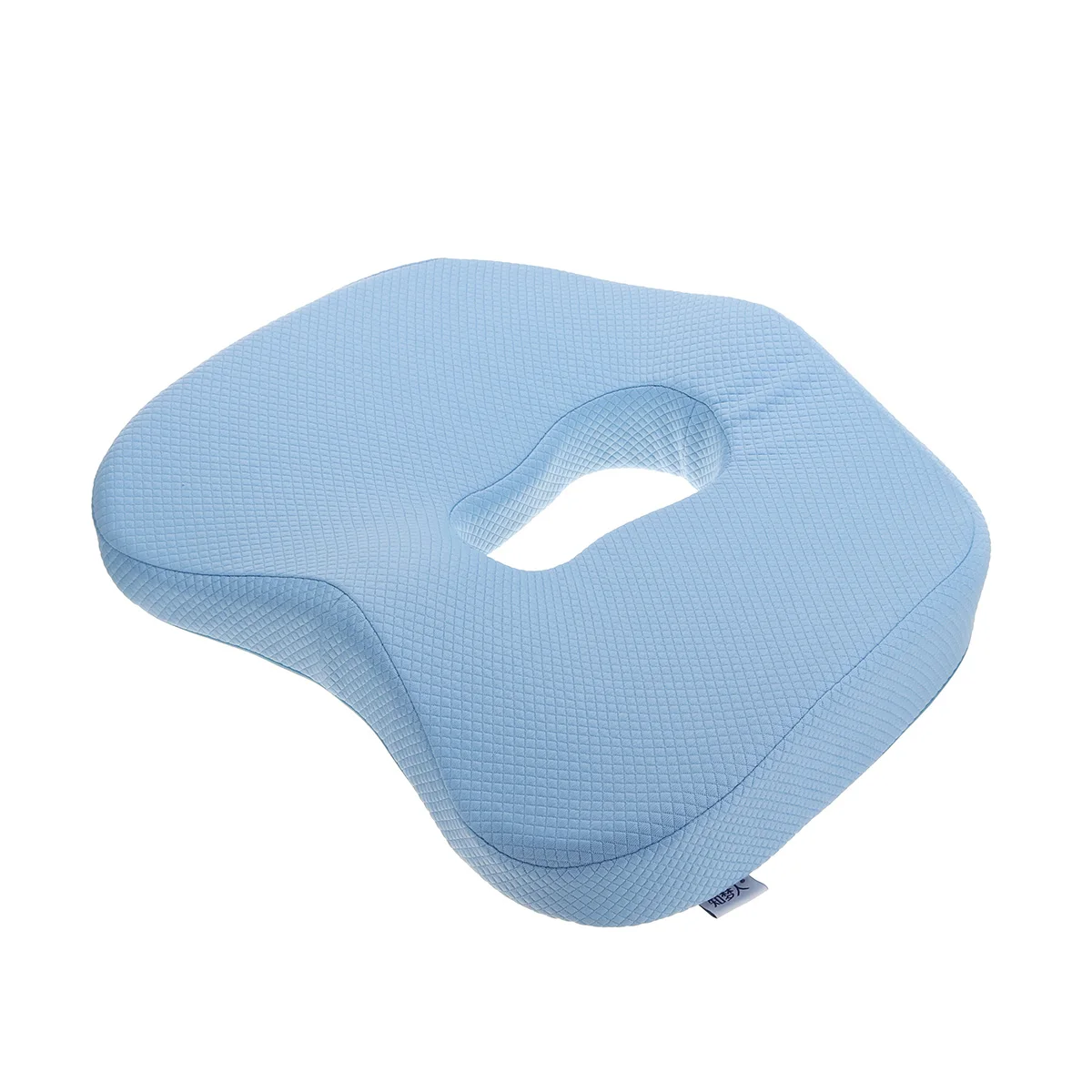 Light Blue Нескользящая Ортопедическая подушка для сиденья из пены с эффектом памяти для офисного стула автомобиля инвалидной коляски поддержка спины Sciatica копчик грудной кости облегчение боли - Название цвета: Light Blue