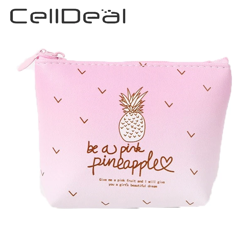 Модный Карманный Кошелек с фруктами несколько ананасов маленький кошелек для