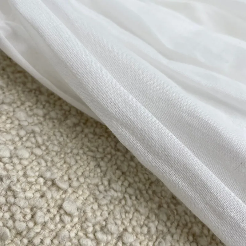 

2021 New Summer Women Fashion White A-line V-neck Camisole Tiered Mini Dresses High Quality Cotton