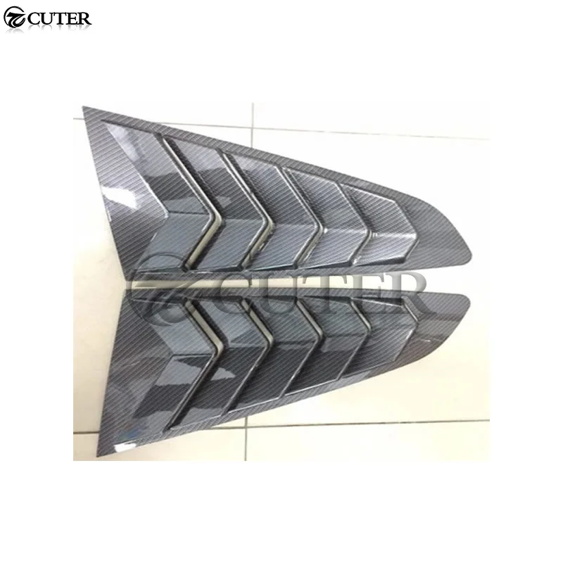 Carbon Fiber Side Grille Covers Car Window Trims Vent for Ford Mustang 2015 | Автомобили и мотоциклы