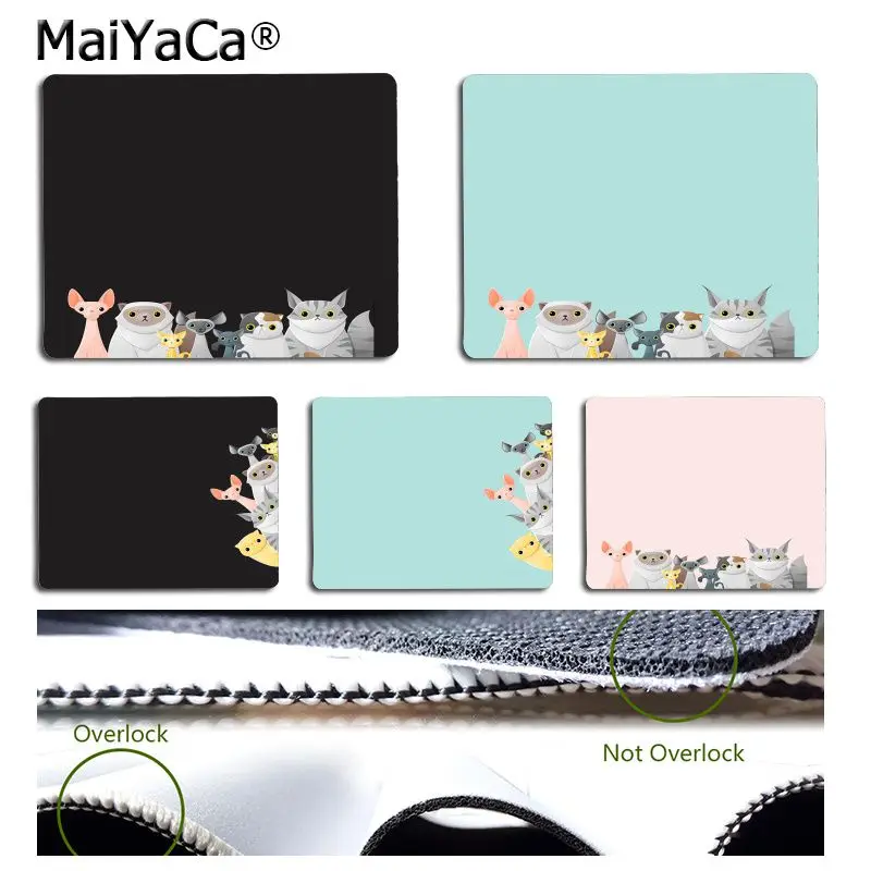 MaiYaCa Новое поступление милые Мультяшные Животные Собака Кошка компьютерные игровые коврики для мыши простой дизайн скоростной коврик для игровой оптической мыши