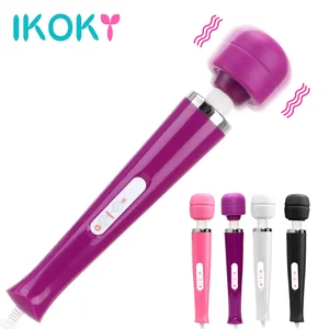 Вибратор IKOKY большого размера, мощный массажер для волшебной палочки, Стимулятор точки G и клитора, интимные игрушки для женщин, товары для взрослых