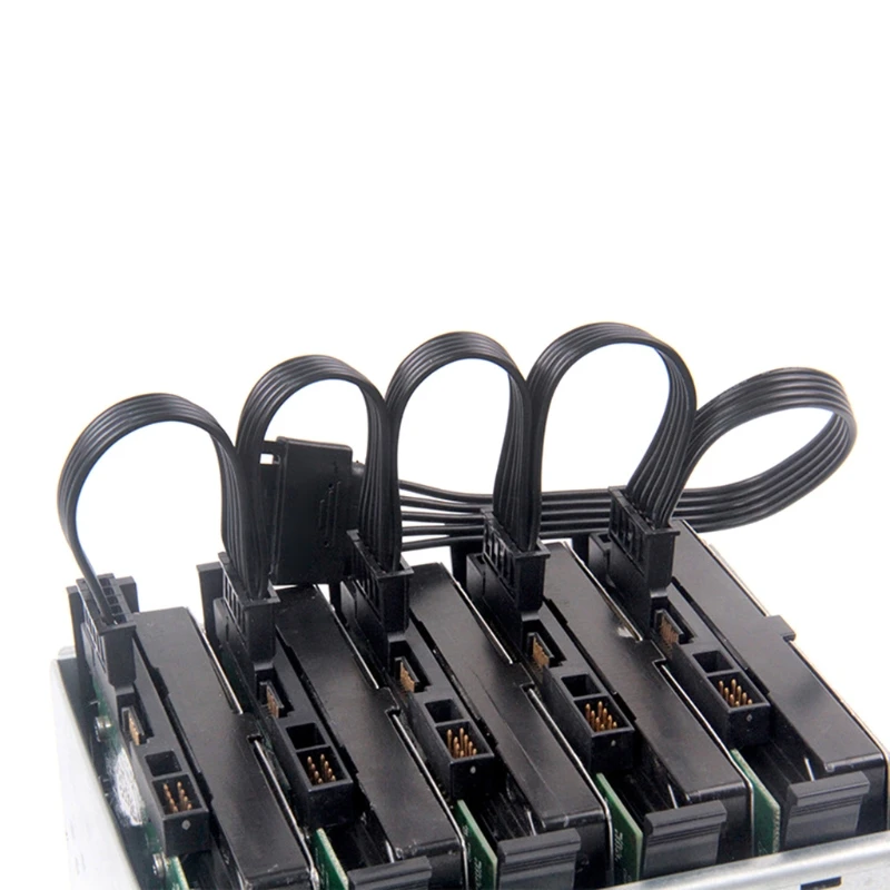 

Multi-Use SATA Extention Charging Cable 1 for 5 SATA Splitter Power Supply Cable SATA Connector 15Pin