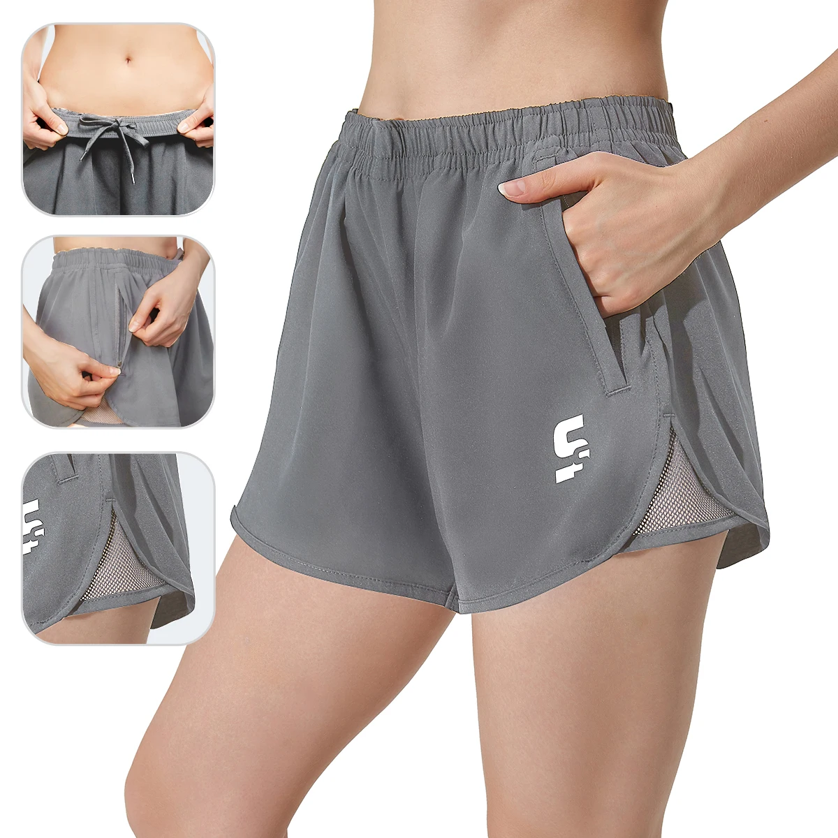 Женские летние шорты для спортзала фитнеса бега велосипедистов тренировок йоги