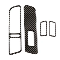 car soft carbon fiber window lift switch panel cover trim for tiguan 2010 2016