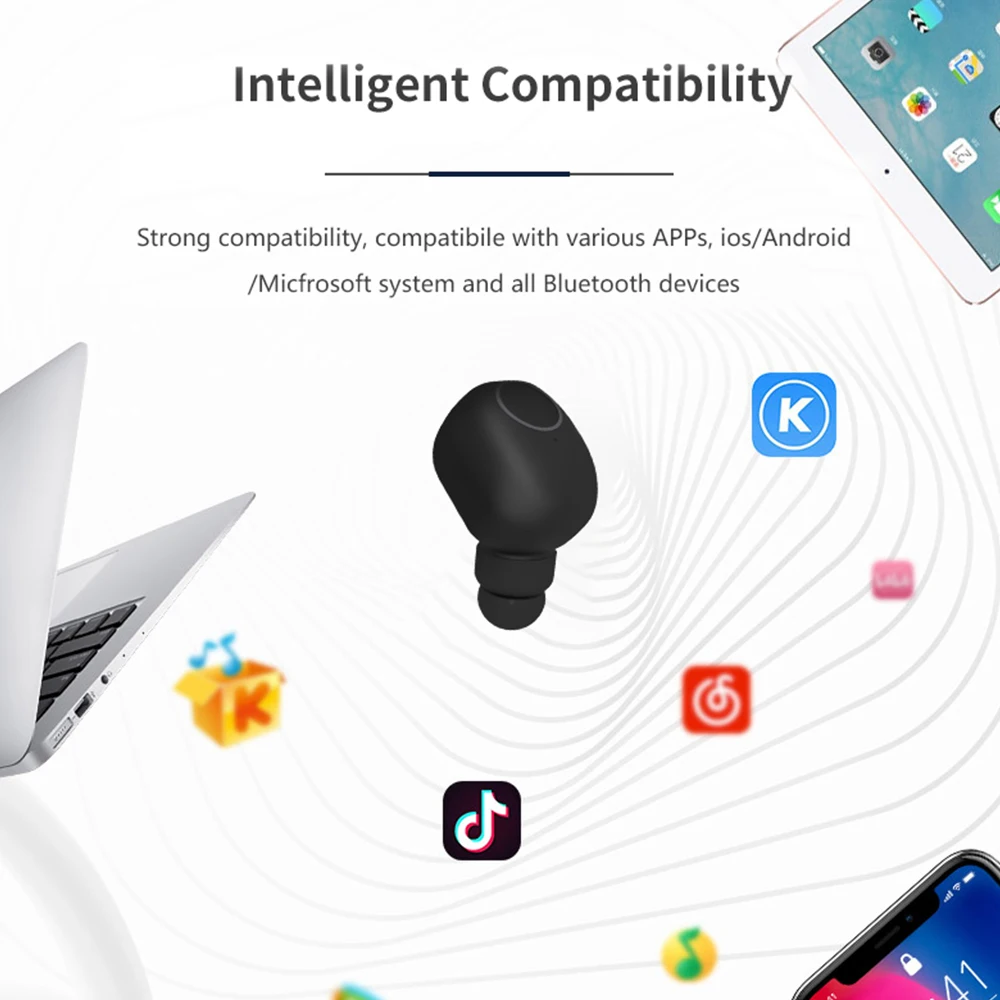 DOCIDACI Q1 наушники-вкладыши TWS Bluetooth 5 0 наушники спортивные стерео Беспроводной бас