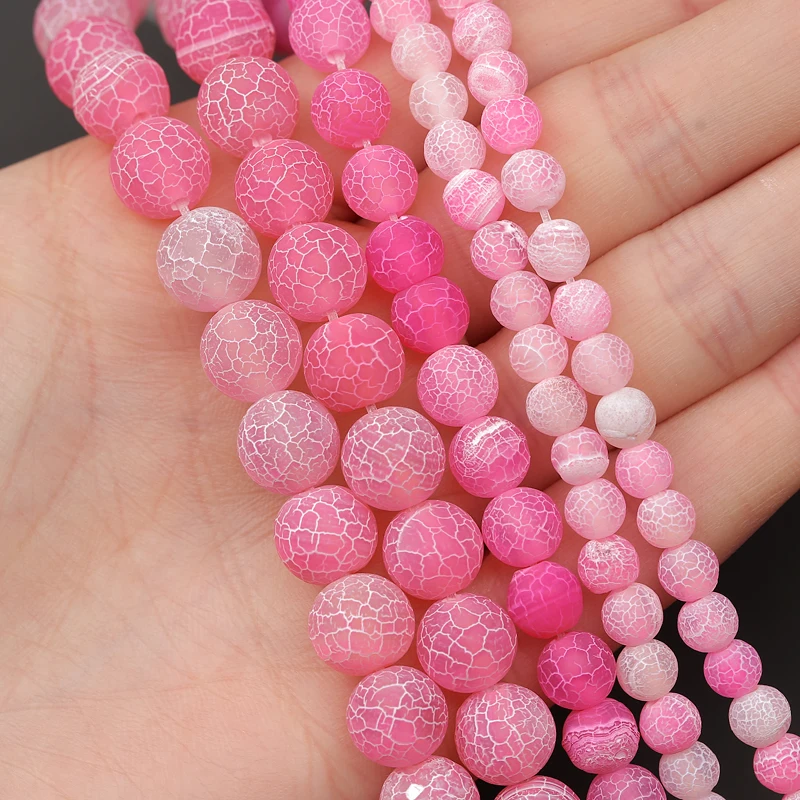 Бусины из натурального агата, 6/8/10 мм