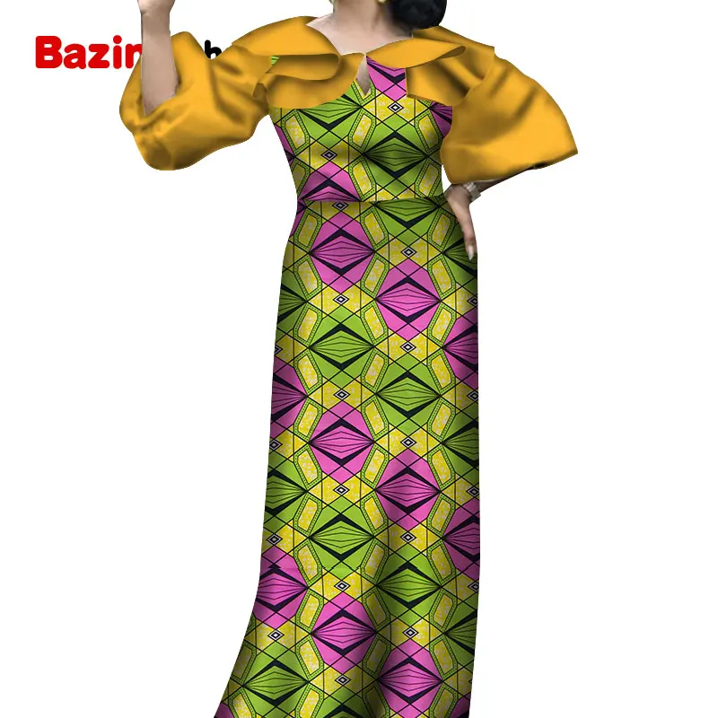 Женские платья с принтом Дашики коллекция 2021 модная вечерняя одежда рукавом до