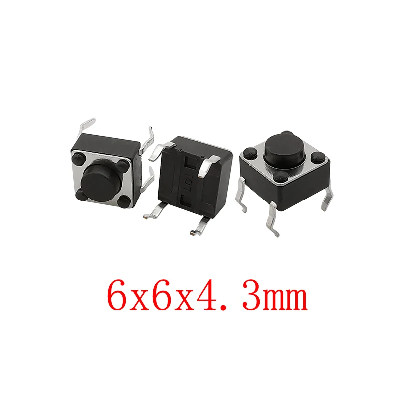 6x6 мм мини-панель PCB мгновенный тактовый кнопочный переключатель DIP 4 контакта 6x6x4 3