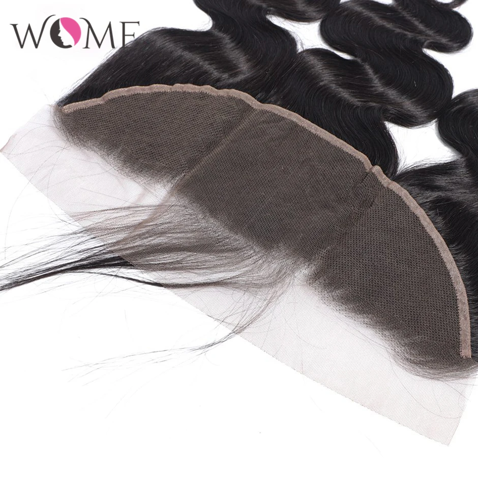 Женские волосы 13X4 волнистые фронтальные бразильские человеческие Фронтальная