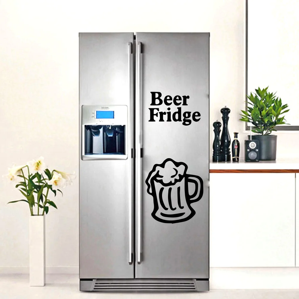 Классические водонепроницаемые виниловые обои на холодильник и пиво домашний