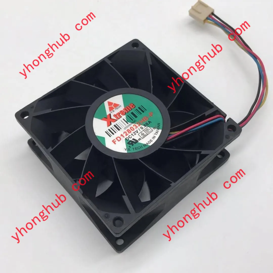 Y.S TECH FD128032HB-P DC 12 В 0.37A 80x80x32 мм вентилятор охлаждения сервера