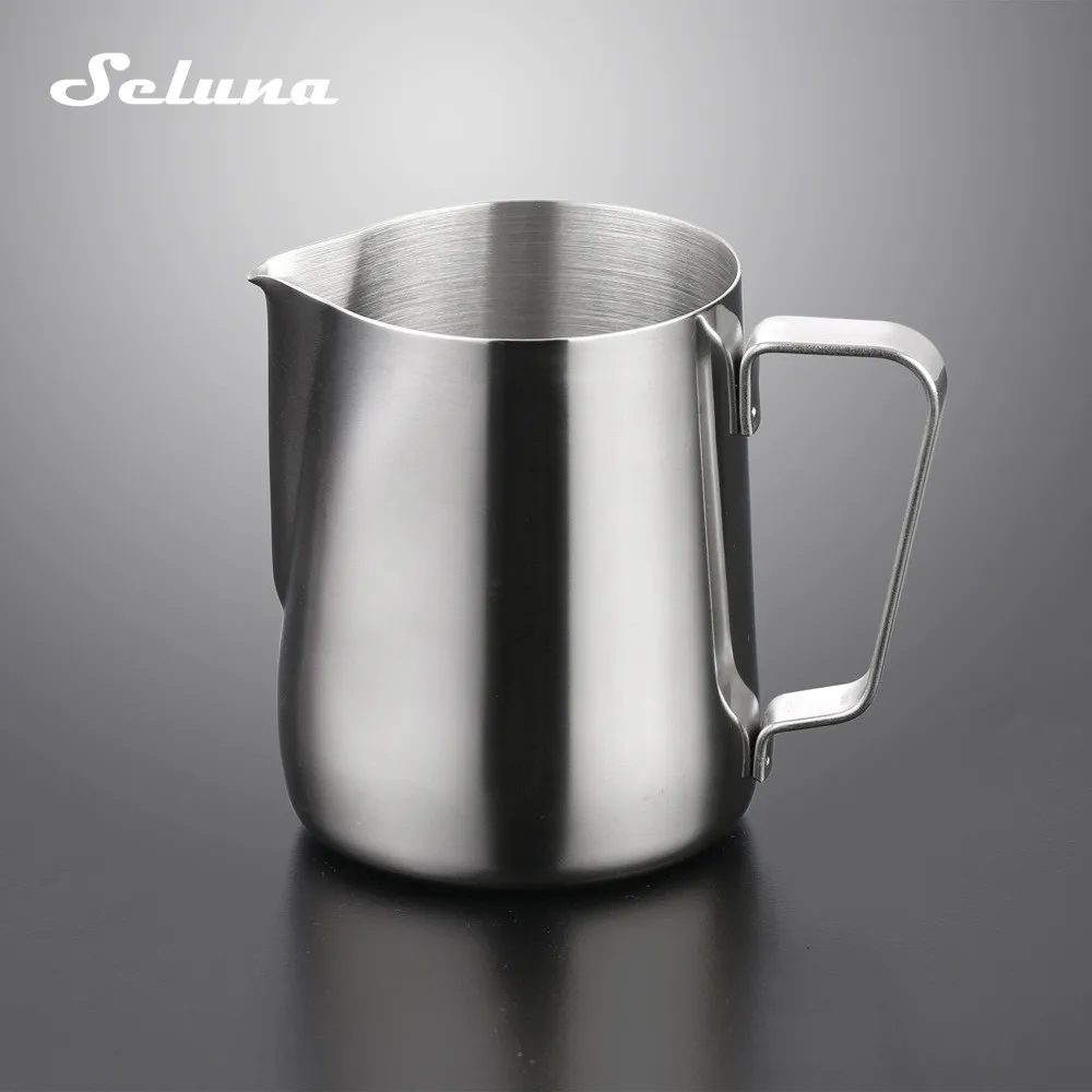 Seluna из нержавеющей стали латте искусство кувшин для вспенивания молока эспрессо кофе кружка бариста ремесло кофе чашки для капучино горшок инструменты