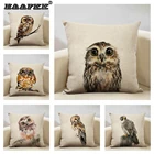 Наволочка для подушки в виде совы, 45x45 см