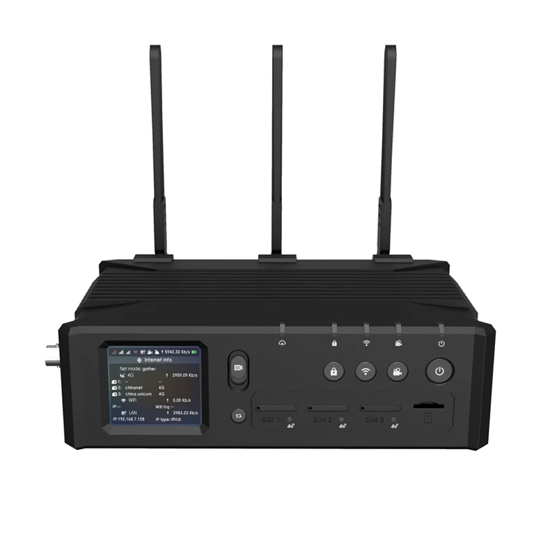 3x4G потоковый кодировщик Q8 связывающий кодировщик H264/H265+ для HDMI/SDI 1080P Быстрый стабильный интернет