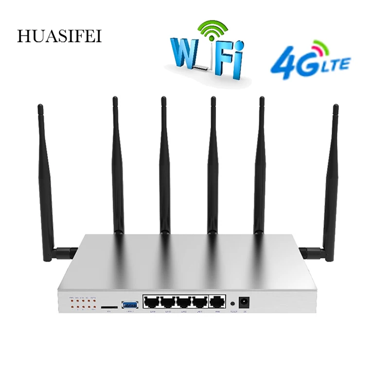 1200 Мбит/с 4G Wi Fi маршрутизатор 4 Порты и разъёмы с мобильными микрoуправлением