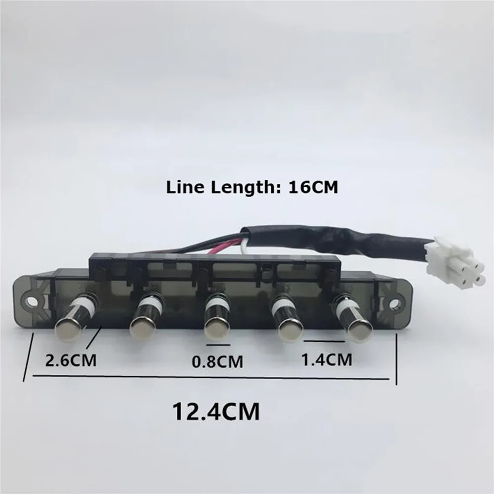 Для DJ103/ DJ103S/ DJ101/ DJ102 DJ105/ DJ501S/ DJ03/ DJ05/ DJ06 и т. Д. 5 кнопок переключатель серебристый для