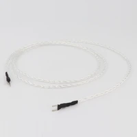 preffair hi end ofc silver plated jumper cable speaker jumper wire with silver plated y spade plug hifi bridge cable