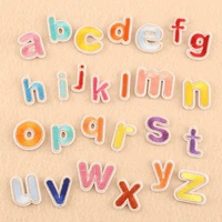 a to z english letters alphabet patches iron on embroidered patches sewing stickers badges for kids baby clothes jeans