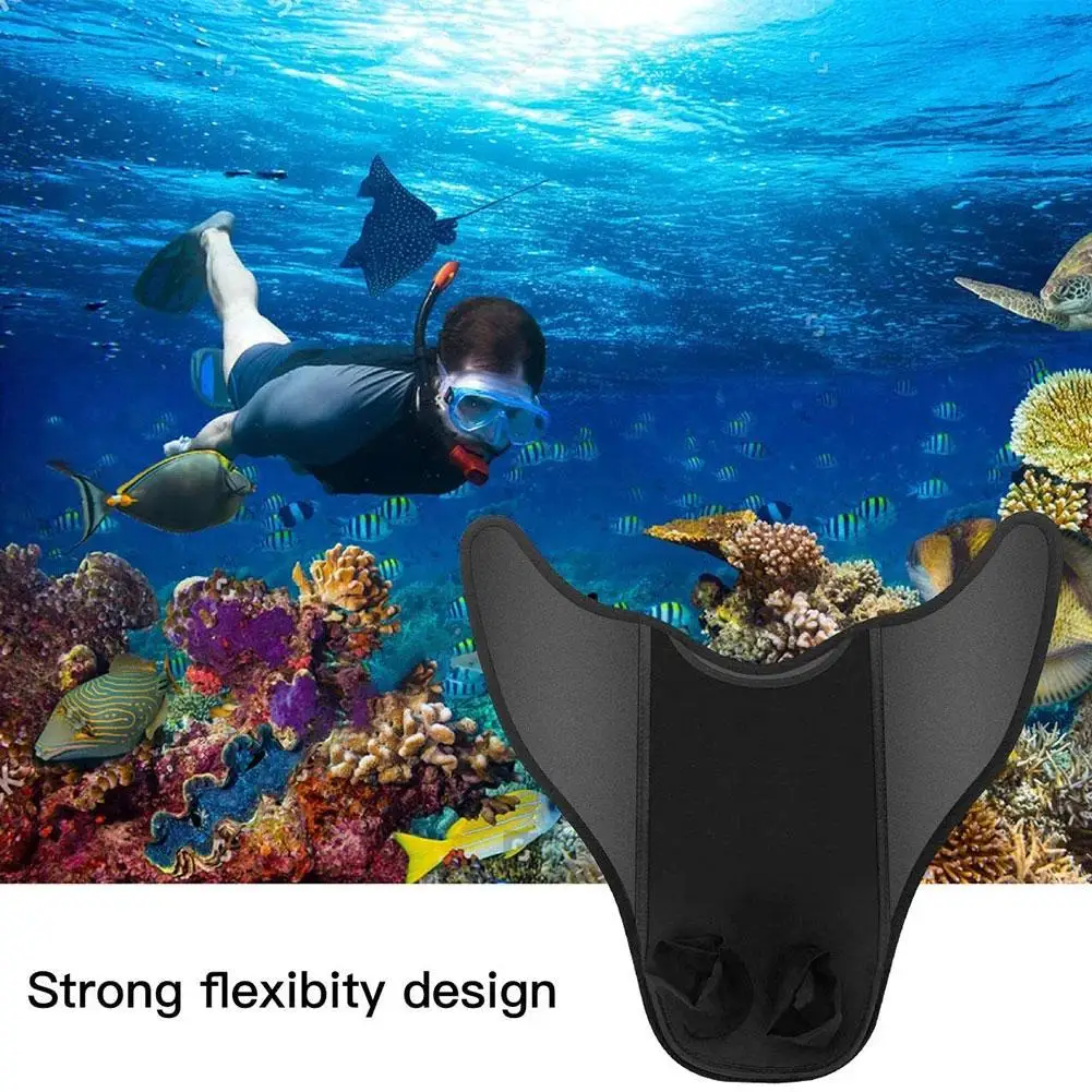 

Children Kid Mermaid Swimming Fins Duck Flippers Rubber Diving Size Fins Neutral Equipment Fins Flippers Adjustable Short S O8B2