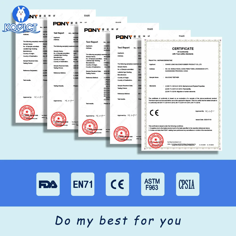 

Kovict 5/10Pcs Round Silicone Ball Teether BPA-Free Baby Teeth Care Teething Bead Pacifier Chain Accessories Molar Toys