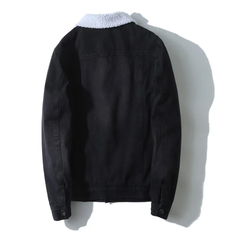 Отличное предложение мужское пальто модное из джинсовой ткани 2020 зимнее Мужское