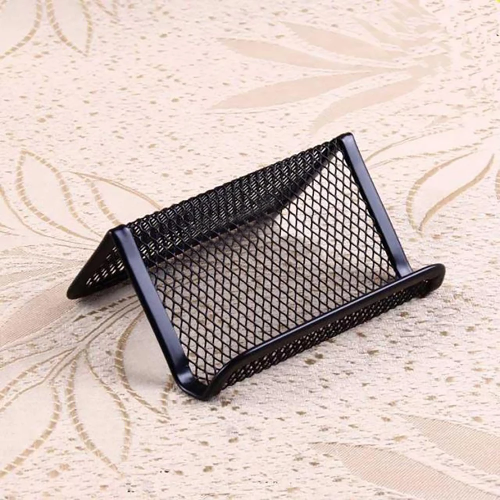 Сплошной цвет полые визитница держатель полка дисплея прочный Стенд подарок