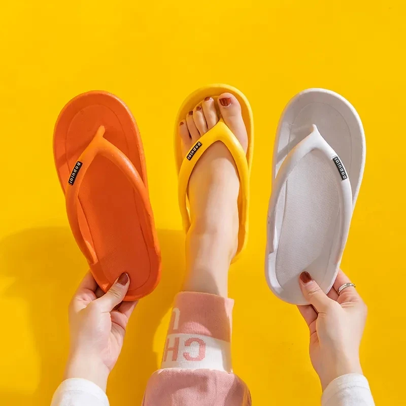 

Woman Summer Design Slippers Fashion Sandals Shoes 2021 New Open Toe Flip Flops Women Outdoor Confortable Flat Beach Slides
