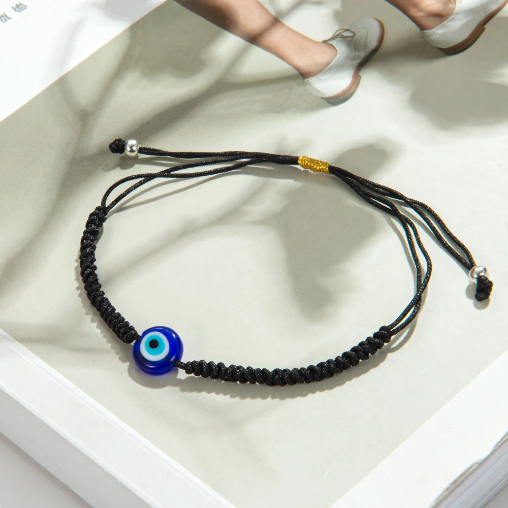 Турецкий Дурной глаз на счастье Красная Нить Браслет для пары модные туфли с