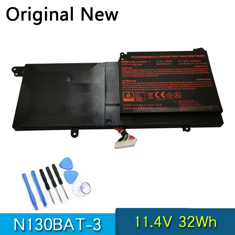 Новый оригинальный N130BAT 3 Батарея для CLEVO 6 87 N130S 31A00 3U9A N130BU 130WU N131BU N131WU NP3130 Pro 13 4