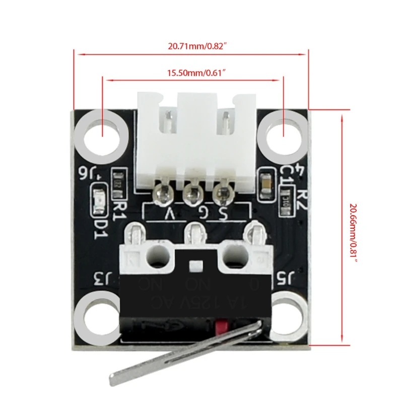 87HA 2Pcs 3D Printer Endstop Mechanical Limit Switches with Cable Press Switch Module for Ender 3 Pro Hotend Kit | Компьютеры и офис