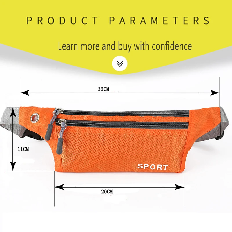Ультратонкая водонепроницаемая сумка для бега мобильный телефон на талию