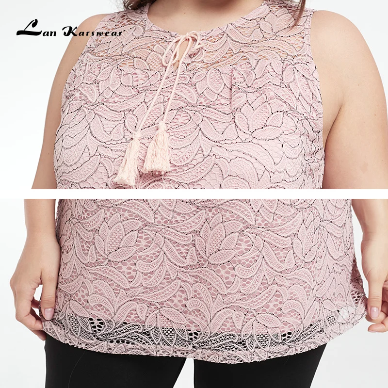 Женская футболка с кружевными вставками Свободный Повседневный однотонный