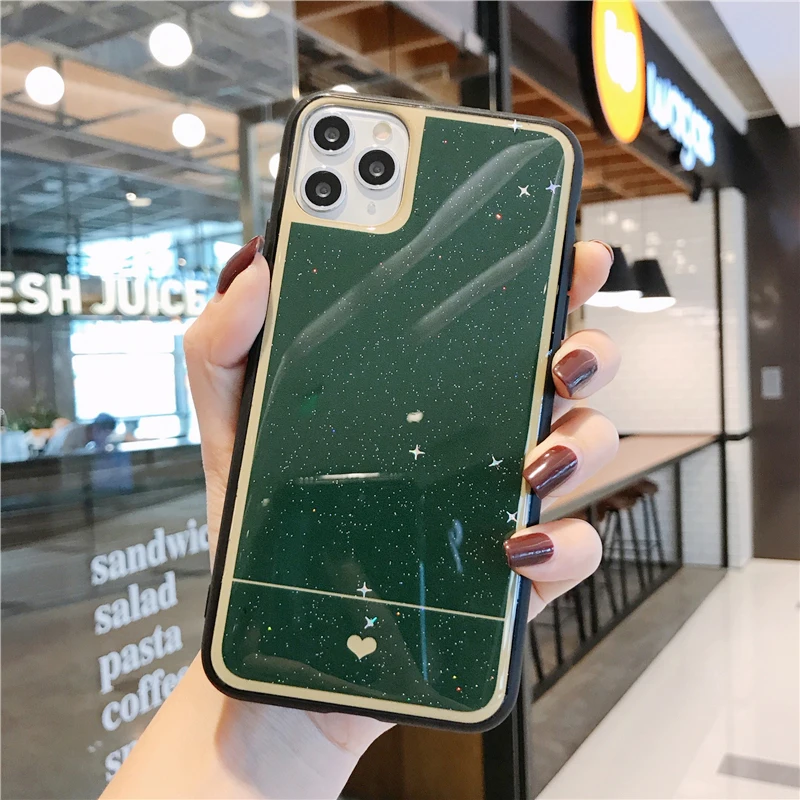 Блестящий блестящий чехол для телефона с изображением звезды оленя iPhone 6 6s 7 8 Plus X