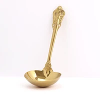jaswehome golden soup spoon kitchen accessories gold cooking utensils scoop 304 stainless steel kitchen cooking serving spoon