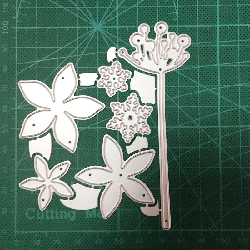 

Metal Cutting Dies Christmas Wildflower Leaf die cut DIY Scrapbooking dies Album Craft dies Handmade Card Punch Art Cutter Dies