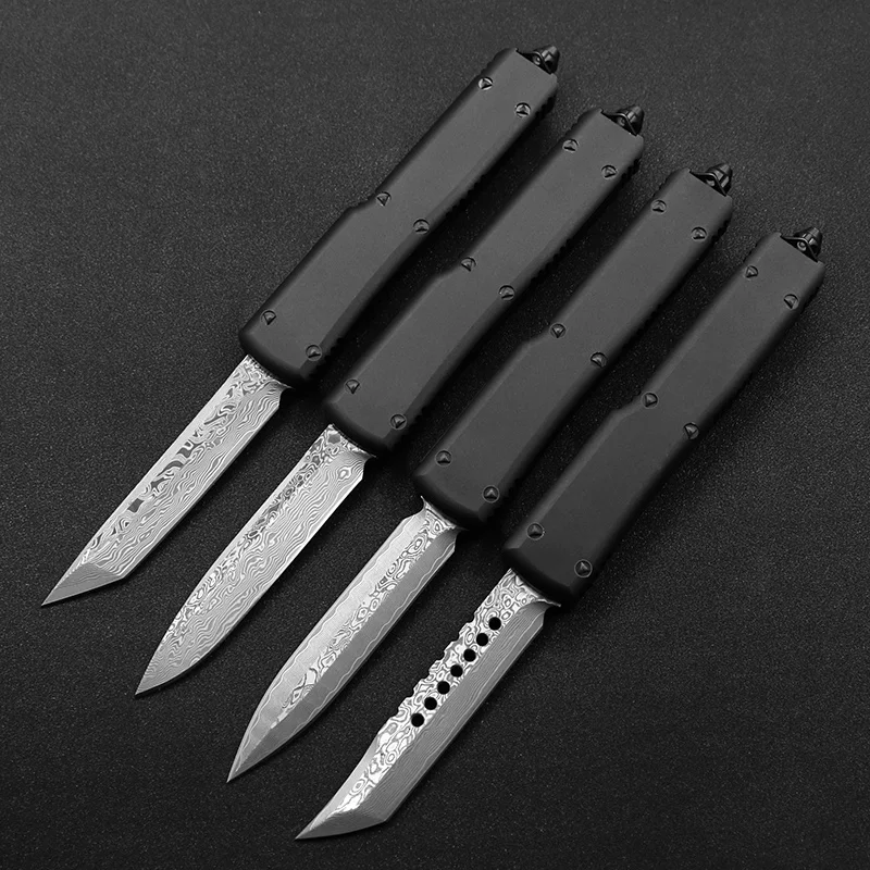 Охотничий нож SF UT UT85 охотничий Клинок с Дамасским лезвием рукоятка из