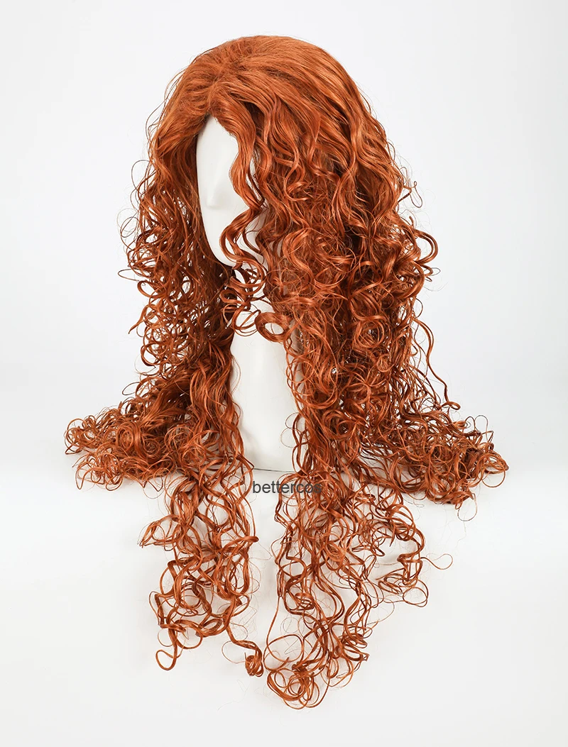 Фильм смелая Принцесса Мерида Косплэй женский парик длинные вьющиеся