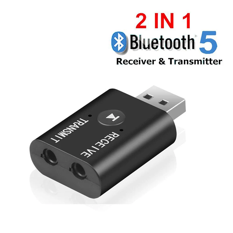 

Bluetooth 5,0 аудио передатчик приемник Мини 3,5 мм AUX USB беспроводной адаптер
