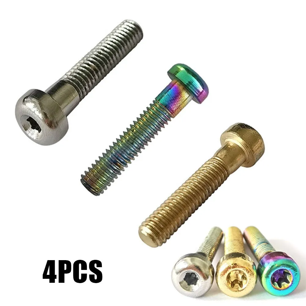 

4pcs/set Screws Bike Bolts M6*28mm Stainless steel Screws For MTB Steering Stem Headset Bike Accessories Parts