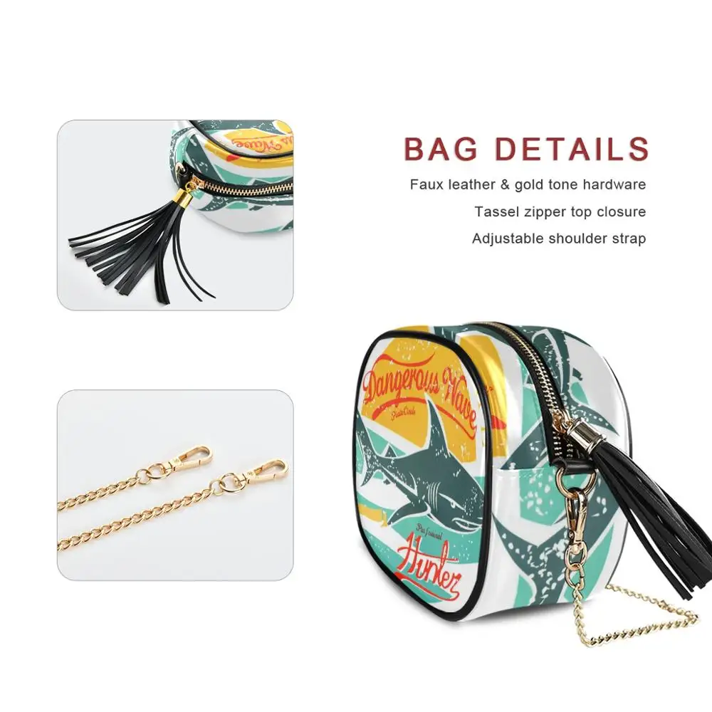 Женские мини сумки мессенджеры с принтом акул хорошее качество женская