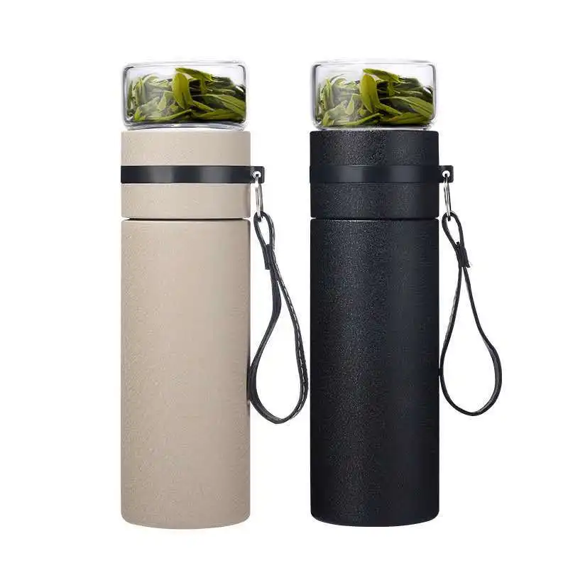 

Tea Water Separation Thermos Portable Double Layer Vacuum Thermos Bottle Outdoor Travel Sports Fashion Insulation Water Bottle